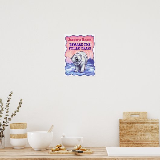 Polar Bear Personal Room Poster ポスター (キッチン)
