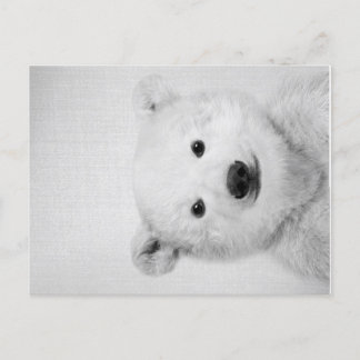Polar-bear, Polar-bear Canvas Gift for Her  案内ポストカード