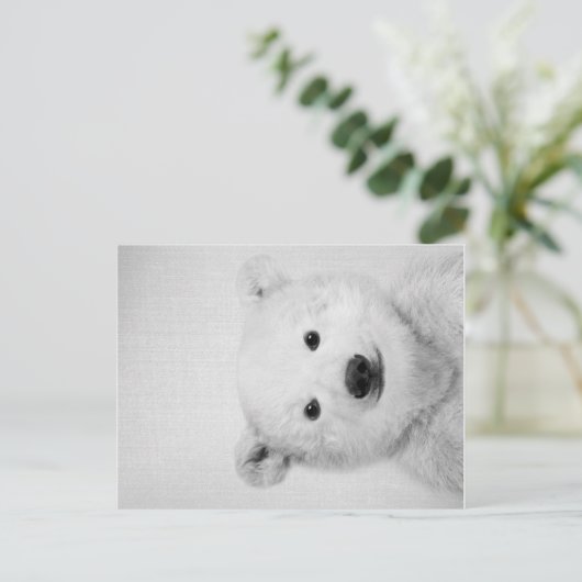 Polar-bear, Polar-bear Canvas Gift for Her 案内ポストカード (スタンド正面)