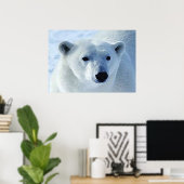 Polar Bear Print ポスター (ホームオフィス)