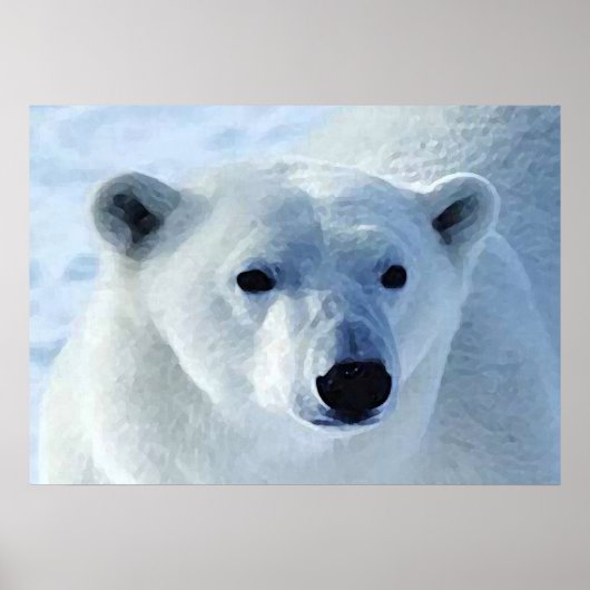Polar Bear Print ポスター (正面)