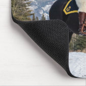 Polar Bear RCMP Corporal On Horseback マウスパッド (コーナー)