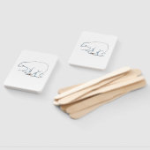Polar Bear rectangle hand fans ハンドファン (組立なし)