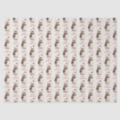 Polar Bear Robin Pattern Cream Merry Christmas 薄葉紙 (正面)