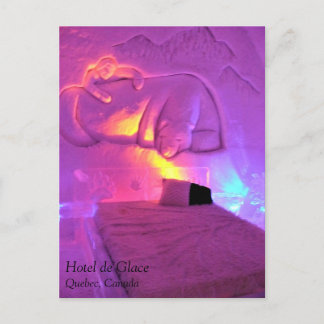 Polar Bear Room at Hotel de Glace，ケベック，カナダ ポストカード