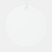 Polar Bear round metal ornament メタルオーナメント (裏面)