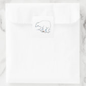 Polar Bear small square stickers sheet スクエアシール (バッグ)