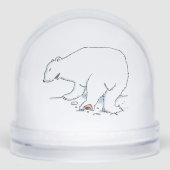 Polar Bear snow globe (正面)
