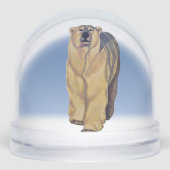 Polar Bear Snow Globe Custom Bear Snow Globes (正面)