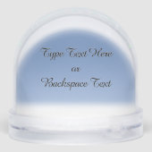 Polar Bear Snow Globe Custom Bear Snow Globes (裏面)