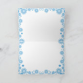 Polar Bear Snowflakes Greeting Card シーズンカード (内部)