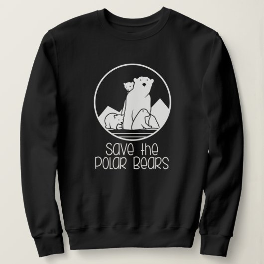Polar Bear Supportスウェットシャツ スウェットシャツ (デザイン正面)