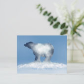 Polar Bear Sweater Weather Postcard シーズンポストカード (スタンド正面)