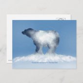 Polar Bear Sweater Weather Postcard シーズンポストカード (正面/裏面)
