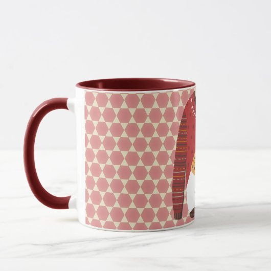 Polar Bear Ugly Sweater Art Mug Cup マグカップ (左)