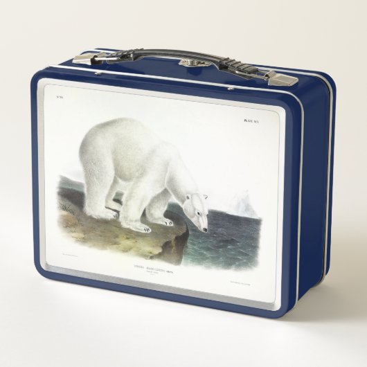 Polar Bear (Ursus Maritimus)、Audubon's Quadrupeds メタルランチボックス (裏面)