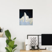 Polar Bear Winter Magic Poster Print Edmund Dulac ポスター (ホームオフィス)