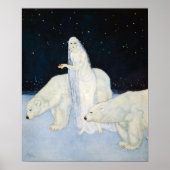 Polar Bear Winter Magic Poster Print Edmund Dulac ポスター (正面)