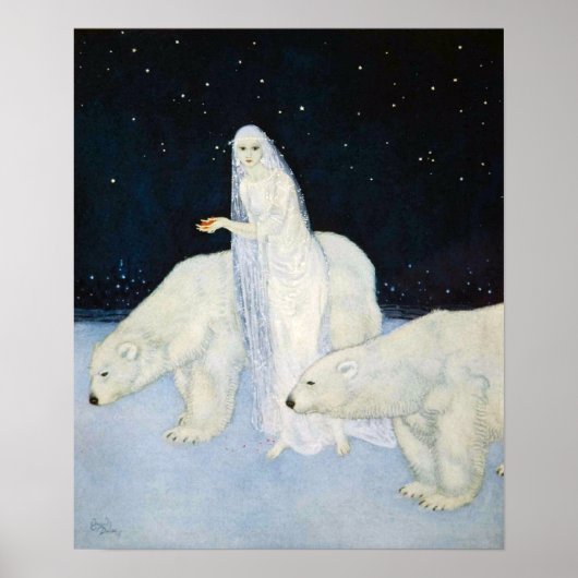 Polar Bear Winter Magic Poster Print Edmund Dulac ポスター (正面)