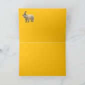 Polar Bear Witch Halloween Card シーズンカード (内部)