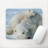 Polar_bear_with_cub マウスパッド (マウス)