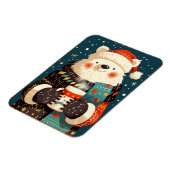 Polar Bear with Hot Chocolate Mug マグネット (左側)