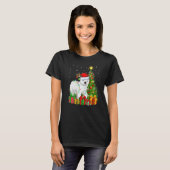 Polar Bear  Xmas Lights Santa Polar Bear Christmas Tシャツ (正面フル)