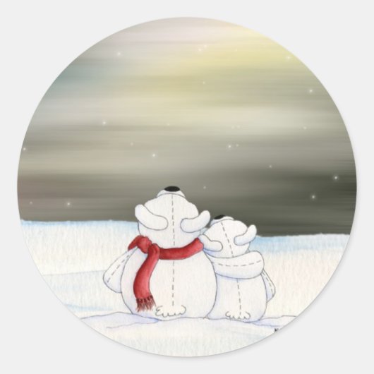 Polar Bearsシール ラウンドシール (正面)