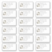 Polar Bears 18個の個人名住所 シール (正面)