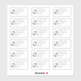 Polar Bears 18個の個人名住所 シール