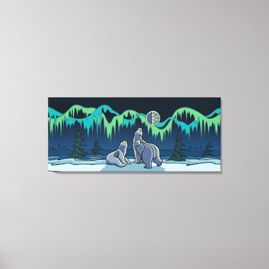 Polar Bear's Canadian 絵画 Wildlife Canvas Print キャンバスプリント (正面)