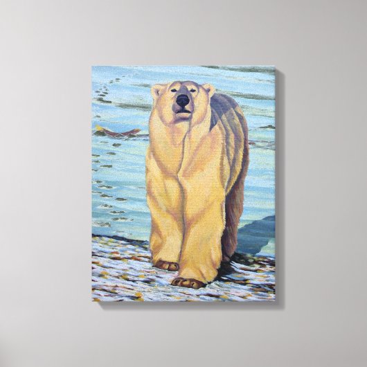 Polar Bear's Canadian 絵画 Wildlife Canvas Print キャンバスプリント (正面)
