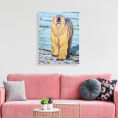 Polar Bear's Canadian 絵画 Wildlife Canvas Print キャンバスプリント (インサイチュ (リビング))