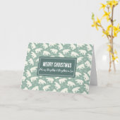 Polar Bears Daughter & Daughter in Law Christmas カード (黄色い花)