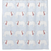 Polar Bears Shower Curtain シャワーカーテン (正面)