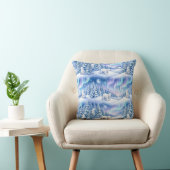 Polar Bears Winter Wonderland Aurora Moon Throw Pi クッション (椅子)