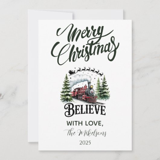 Polar Express Christmas シーズンカード (正面)