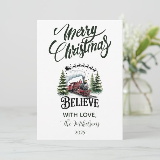 Polar Express Christmas シーズンカード (スタンド正面)