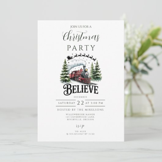 Polar Express Christmas 招待状 (スタンド正面)