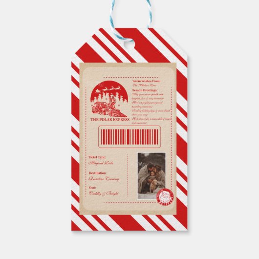 Polar Express Christmas Ticket ギフトタグ (裏面)