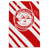 Polar Express Christmas Ticket ミディアムペーパーバッグ (正面)