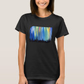 Polar Lights Aurora Borealis Forest Vacation Tシャツ (正面)