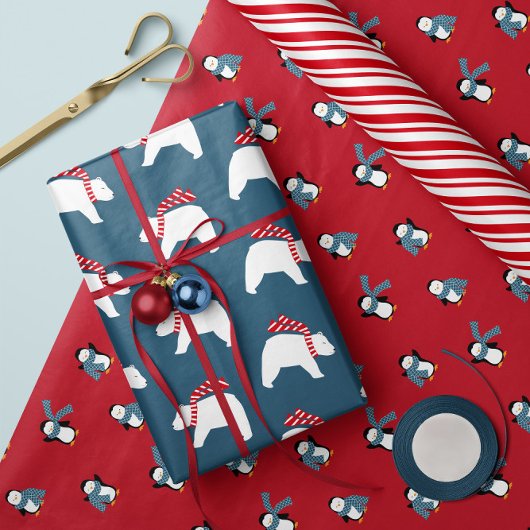 Polar Opposites- Christmas Wrapping Paper Trio 1 ラッピングペーパーシート