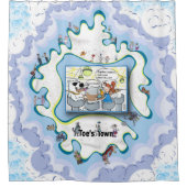 Polar Regions | Valentine’s Day シャワーカーテン (正面)