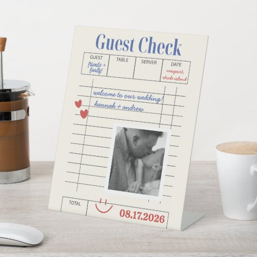 POLAROID Guest Check  台座サイン (インサイチュ)