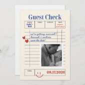 POLAROID Guest Check Save The Date  招待状 (正面/裏面)