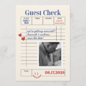 POLAROID Guest Check Save The Date  招待状 (正面)