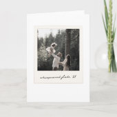 Polaroid Photo Greeting Card | Custom Vintage Art カード (正面)