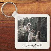 Polaroid Photo Keychain | Custom Vintage Retro Art キーホルダー (正面)