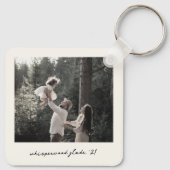 Polaroid Photo Keychain | Custom Vintage Retro Art キーホルダー (裏面)